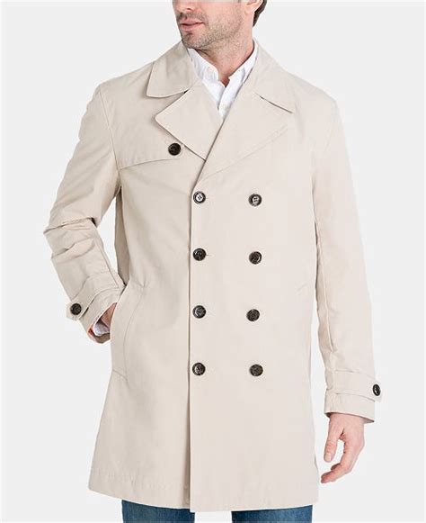 michael kors mens modern fit double breasted raincoat|Michael Kors Men's Classic Fit Double.